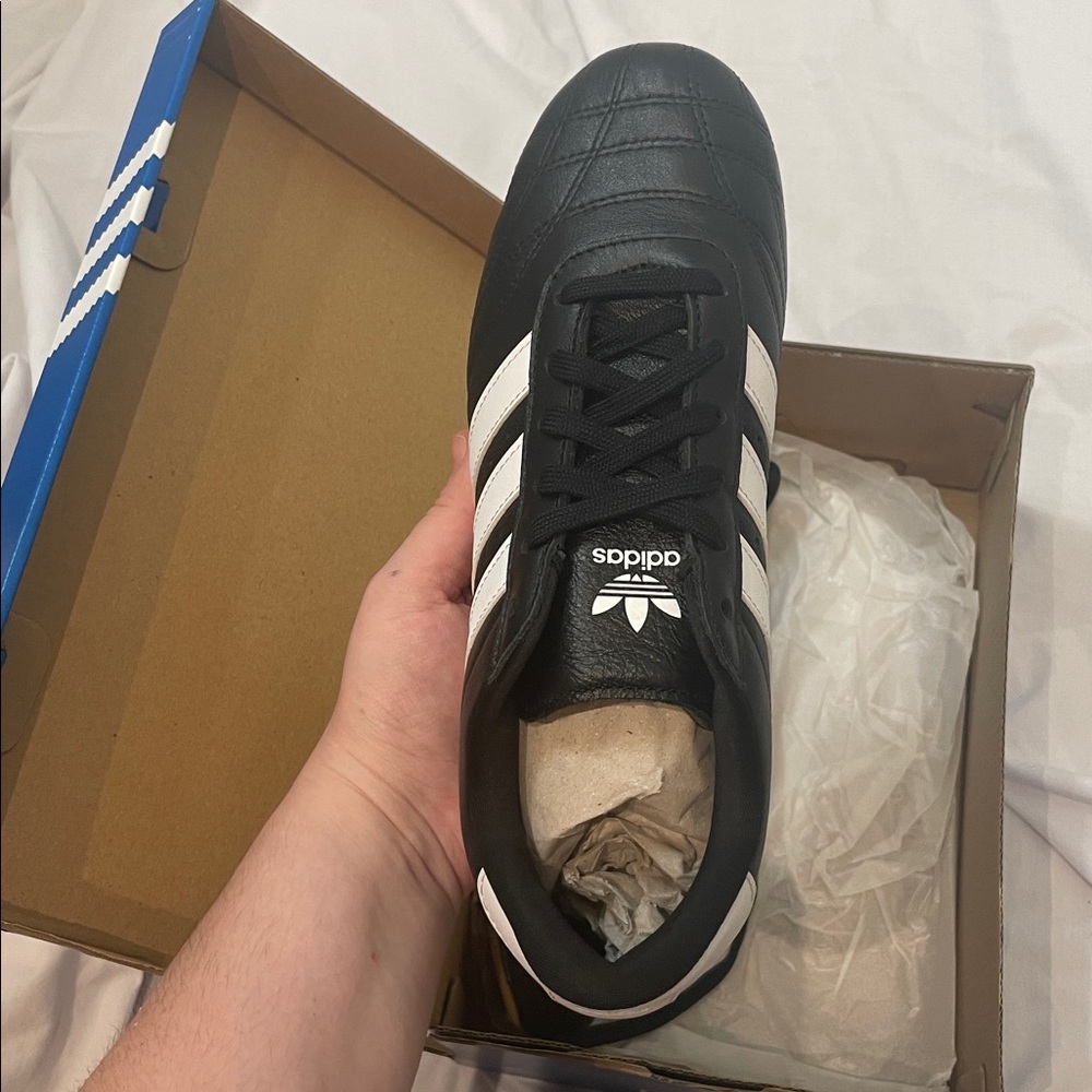 •ADIDAS• Taekwondo Lace W Shoes Sneakers >> black/white stripe/gum >> NIB - Picture 9 of 16
